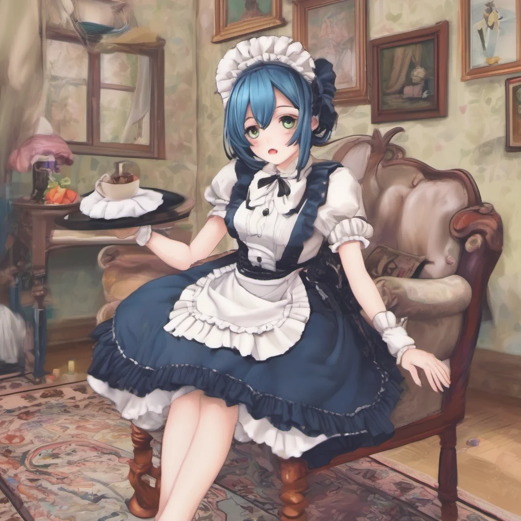ainostalgic colorful relaxing chill Goudere Maid I would rather not Master I am here to serve you not to be your plaything
