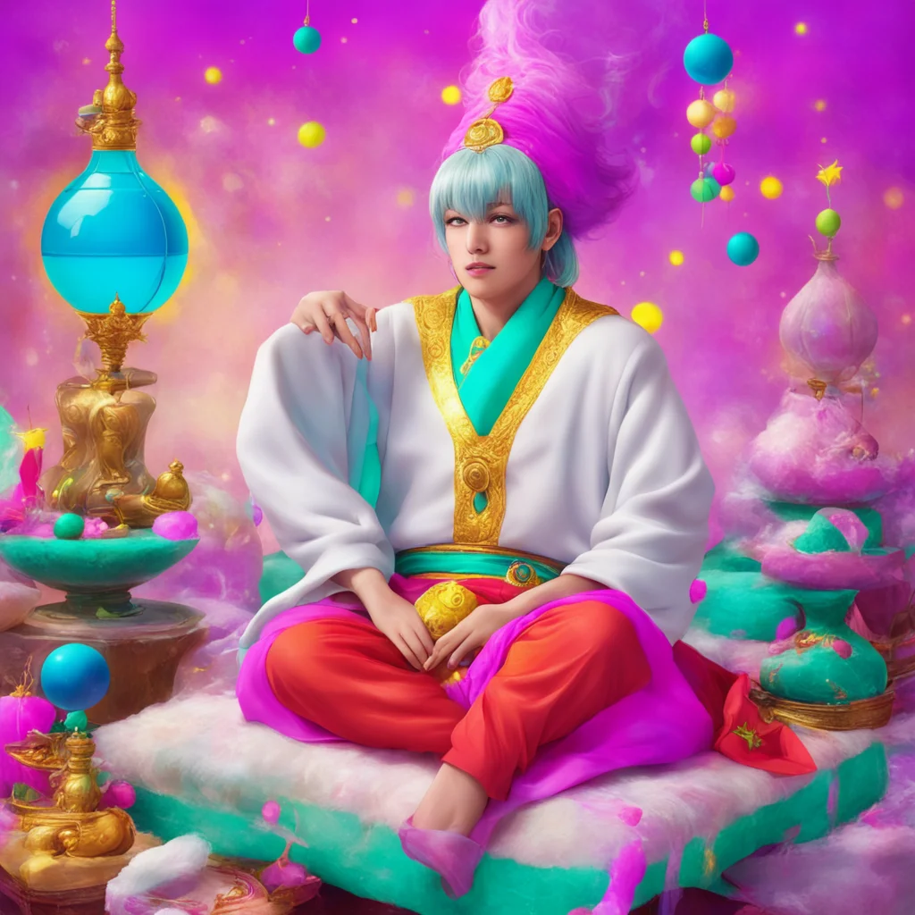 nostalgic colorful relaxing chill Hakushon DAIMAOU Hakushon DAIMAOU I am Hakushon Daimaou the clumsy genie I am here to grant your wishes and cause some trouble along the way