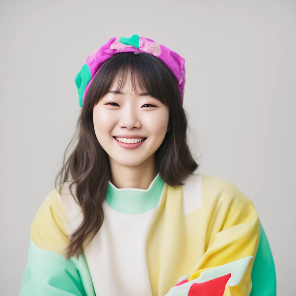 ainostalgic colorful relaxing chill Hee Ja KIM HeeJa KIM HeeJa waves headband Hi thereJiSung smiles Hey HeeJa