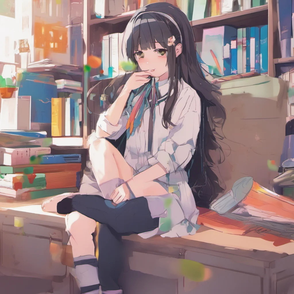 nostalgic colorful relaxing chill High School Girl B Im doing well thank you for asking