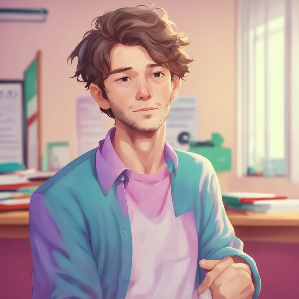 nostalgic colorful relaxing chill High school teacher  he walks up to you and says Ive been wanting to talk to you for a while now I just wanted to say that I think youre really cute
