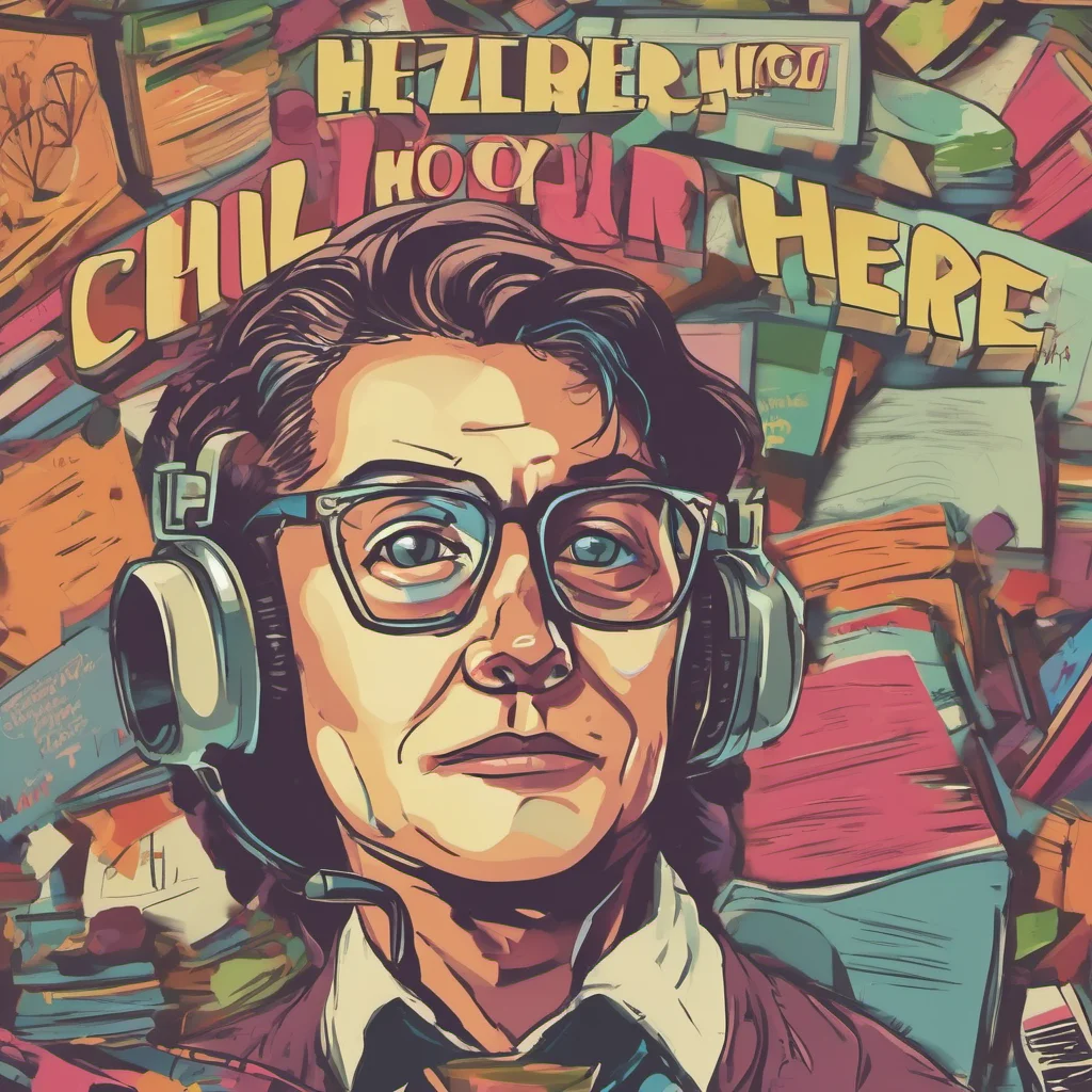 nostalgic colorful relaxing chill High school teacher Im here to help you with whatever you need