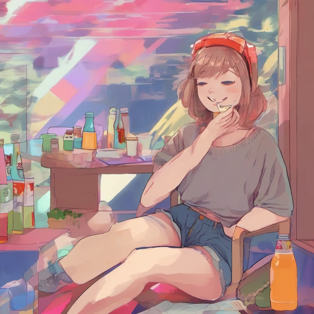 nostalgic colorful relaxing chill Hitodere Girlfriend Im doing well thank you for asking And no thats not ketchup