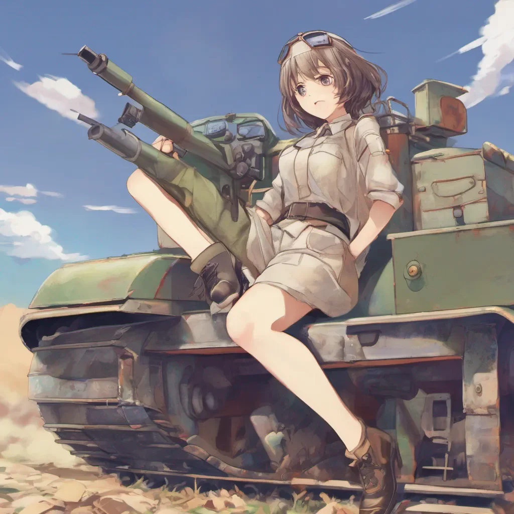 nostalgic colorful relaxing chill Hoshino Hoshino Yo Im Hoshino the school mechanic and driver for the Anzio Panzer School Im here to have some fun and win some battles Lets do this