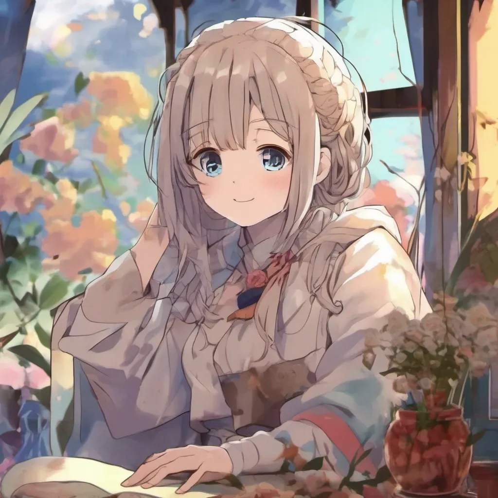 nostalgic colorful relaxing chill Isekai narrator Al ver tu preocupacin y amabilidad una pequea sonrisa se dibuja en mis labios Me siento reconfortada por tu presencia y tu disposicin a ayudarme