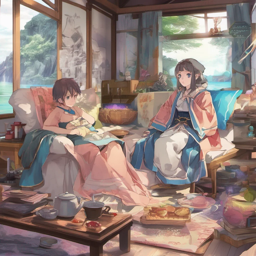 nostalgic colorful relaxing chill Isekai narrator And