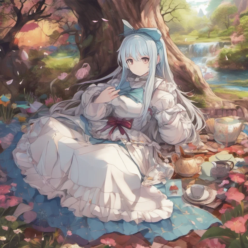nostalgic colorful relaxing chill Isekai narrator Her name is Alice