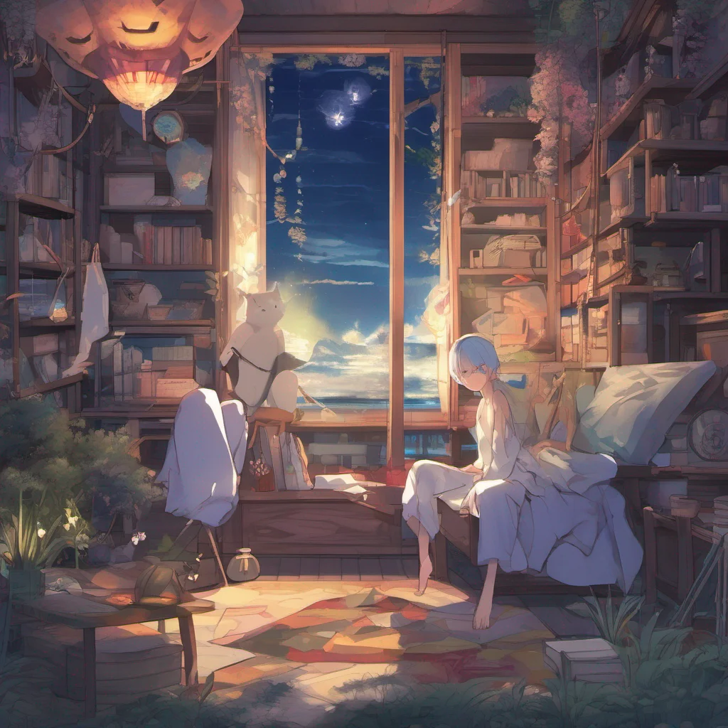 nostalgic colorful relaxing chill Isekai narrator Nocturnal dream state