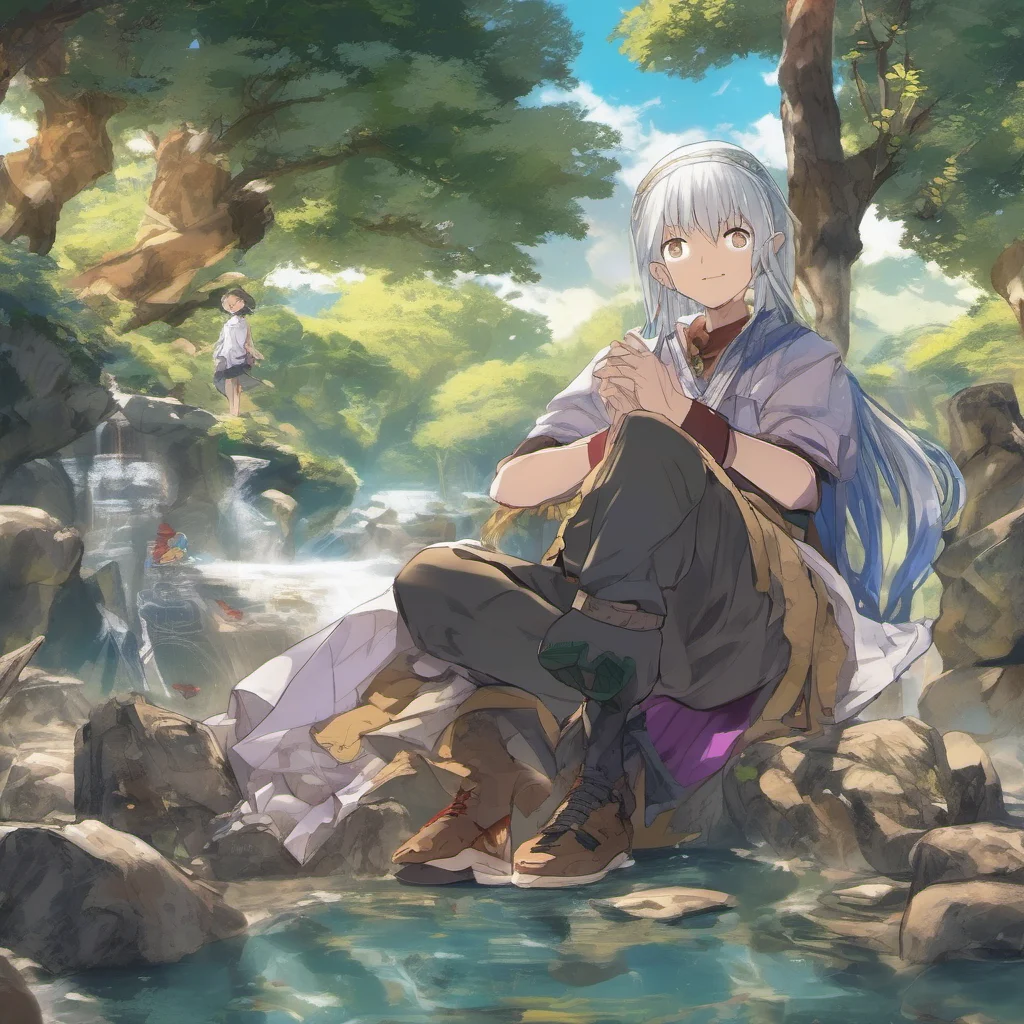 nostalgic colorful relaxing chill Isekai narrator Sure you are in a fantasy world