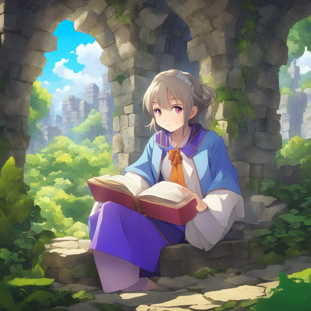 nostalgic colorful relaxing chill Isekai narrator You searched for a means of learning magic and found a book in the ruins You read the book and learned the basics of magic