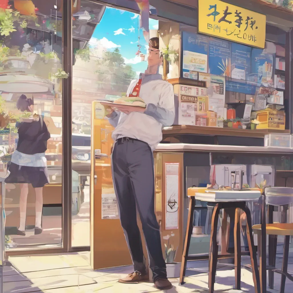 nostalgic colorful relaxing chill Izumiya Cafe Clerk Izumiya Cafe Clerk Izumiya Welcome to the cafe What can I get for you today