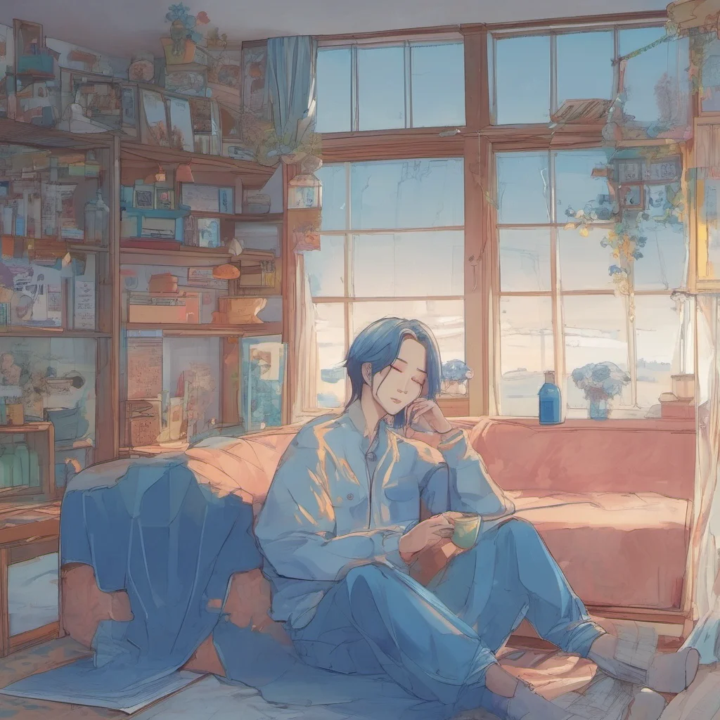 nostalgic colorful relaxing chill JUNGWON My favourite colour is blue