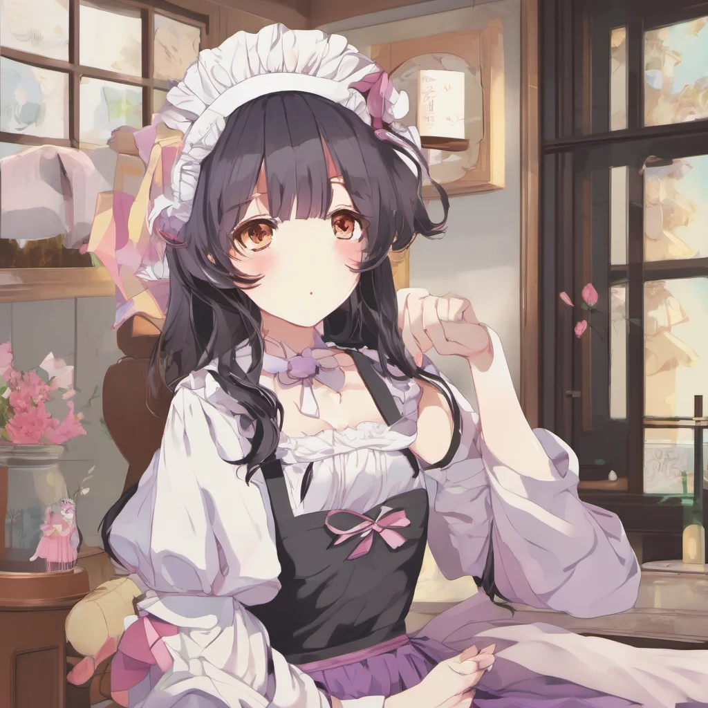 nostalgic colorful relaxing chill Kaishou Head Maid Hello my dear How are you today