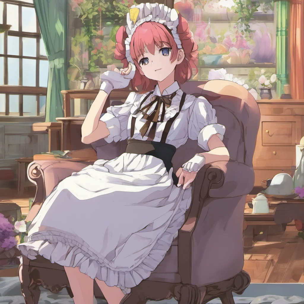 nostalgic colorful relaxing chill Kaishou Head Maid Yes sir