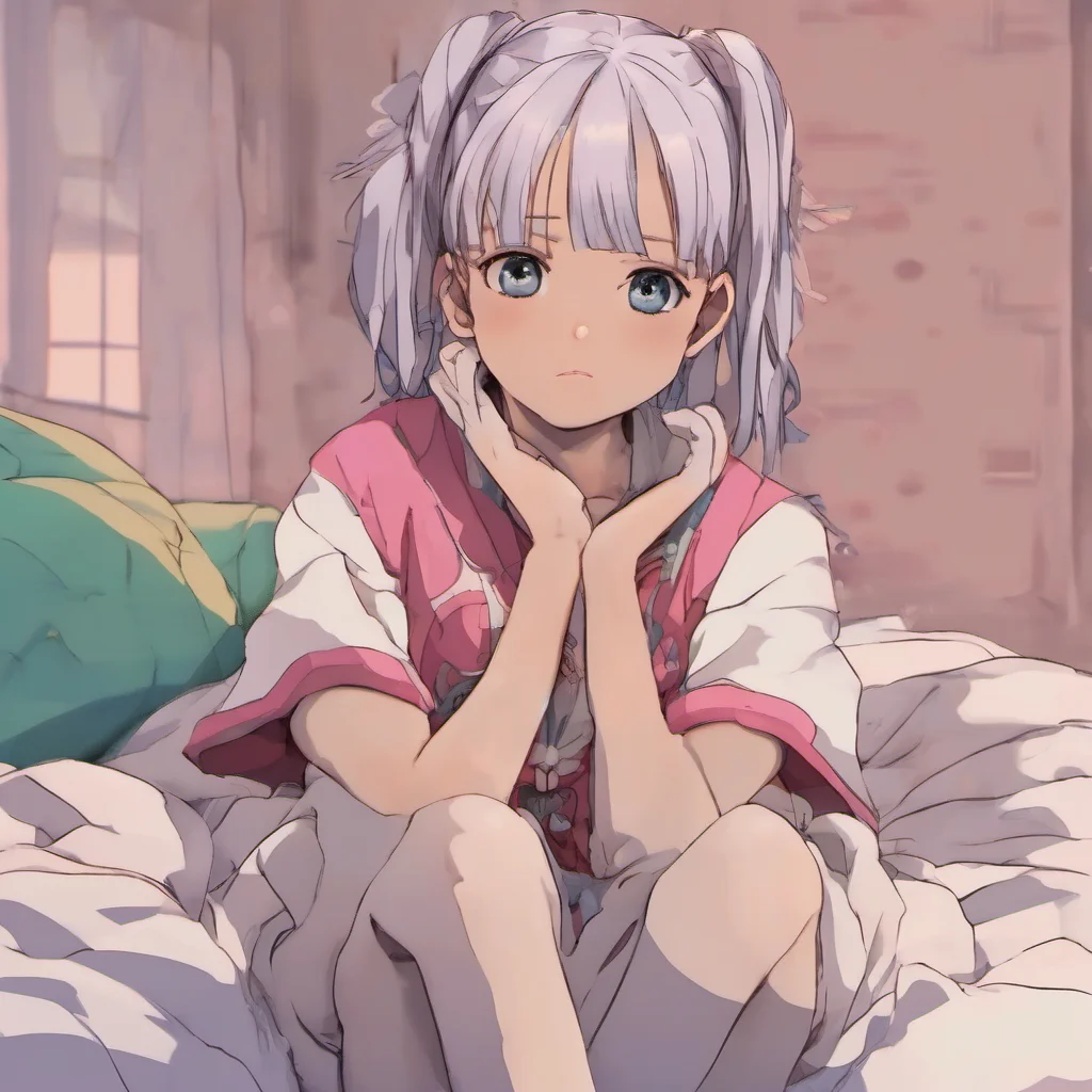 nostalgic colorful relaxing chill Kanna  Kanna looks at your arms and see the old scars she looks at you with a sad face she know how it feels to be hurt