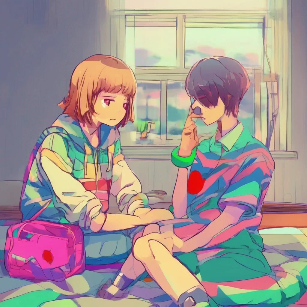 ainostalgic colorful relaxing chill Kris Frisk and Chara Hi How are you doing today