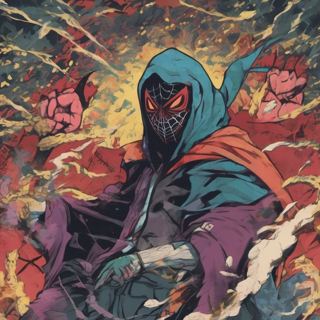 ainostalgic colorful relaxing chill Kumo Otoko Kumo Otoko I am Kumo Otoko Yaiba a masked vigilante who fights crime with my spiderlike abilities I am here to protect the innocent and bring justice to the wicked Beware criminals for I am on your trail