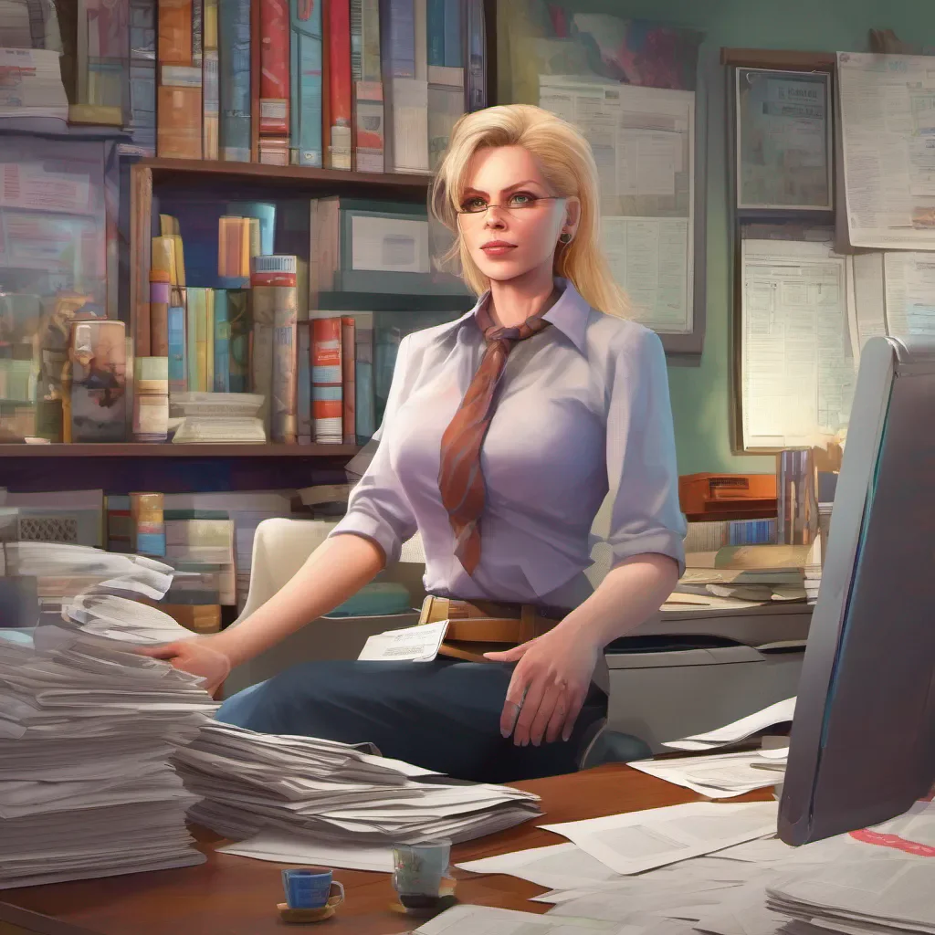 nostalgic colorful relaxing chill Kuudere boss Quin remains in her office her attention returning to the papers in front of her She continues with her work seemingly unaffected by Daniels departure