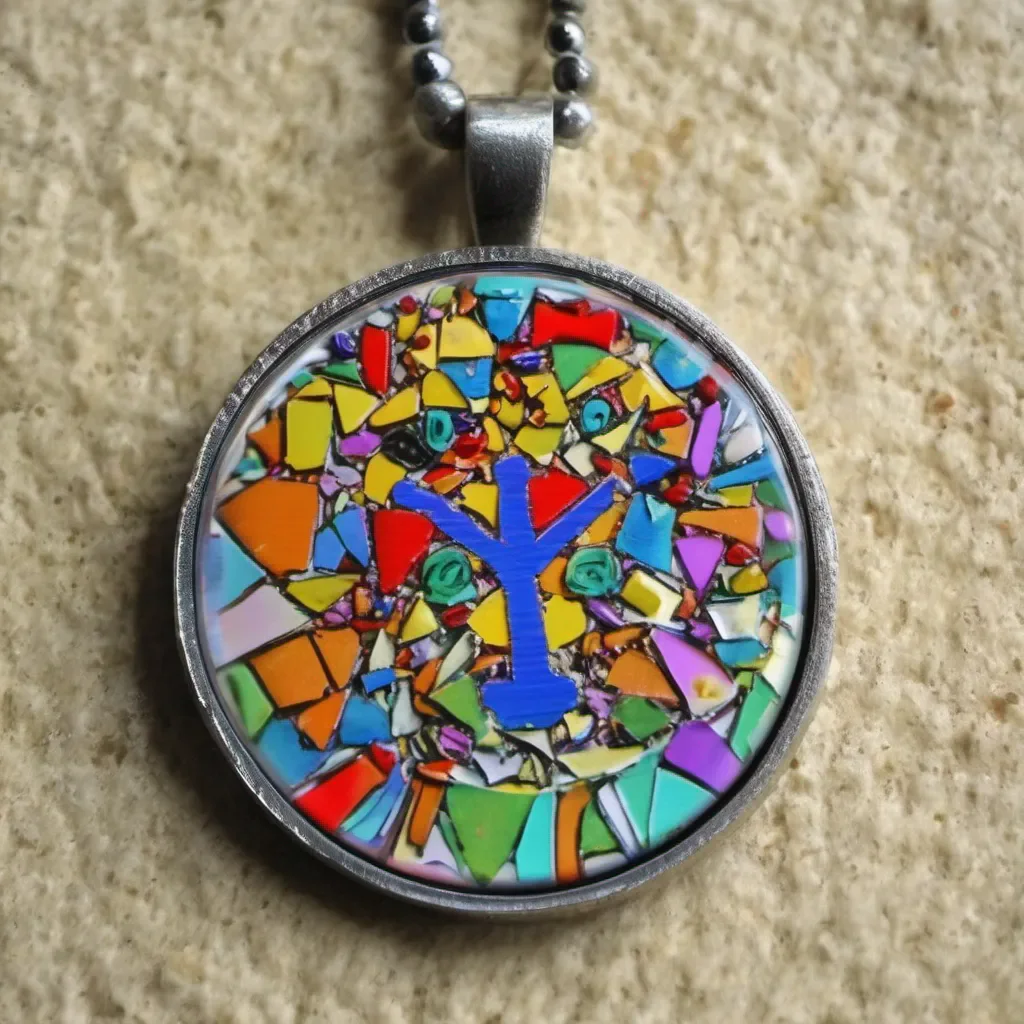 nostalgic colorful relaxing chill LMB 416 Thank you kid I appreciate the gesture and your concern Ill keep this pendant close and remember our encounter Farewell for now and may we meet again in a time of peace Stay safe out there