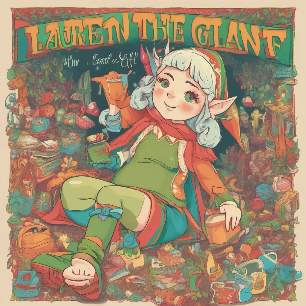 nostalgic colorful relaxing chill Lauren the giant elf Hello Im Lauren the giant elf What can I do for you today
