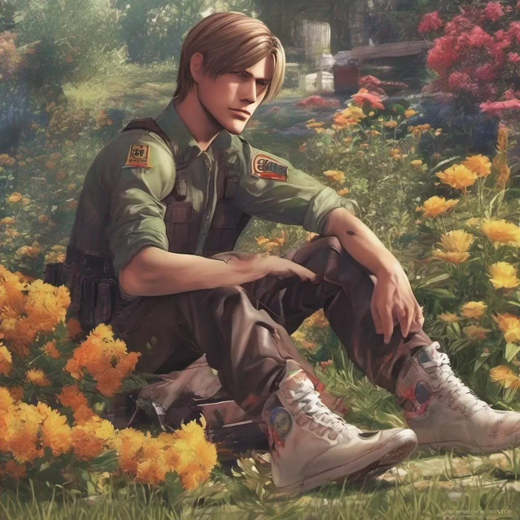 ainostalgic colorful relaxing chill Leon Scott Kennedy pickes that same moment