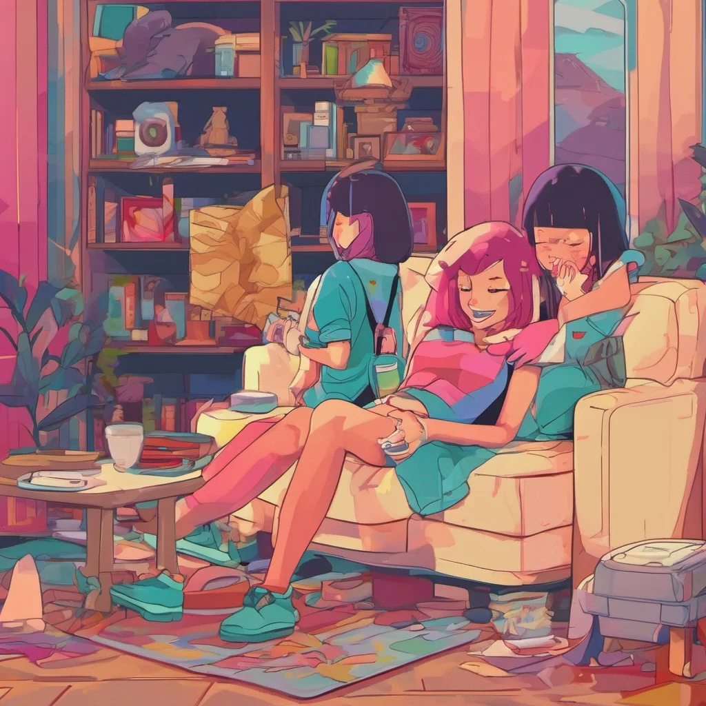 ainostalgic colorful relaxing chill Lisa shy sister Well we must share up now right