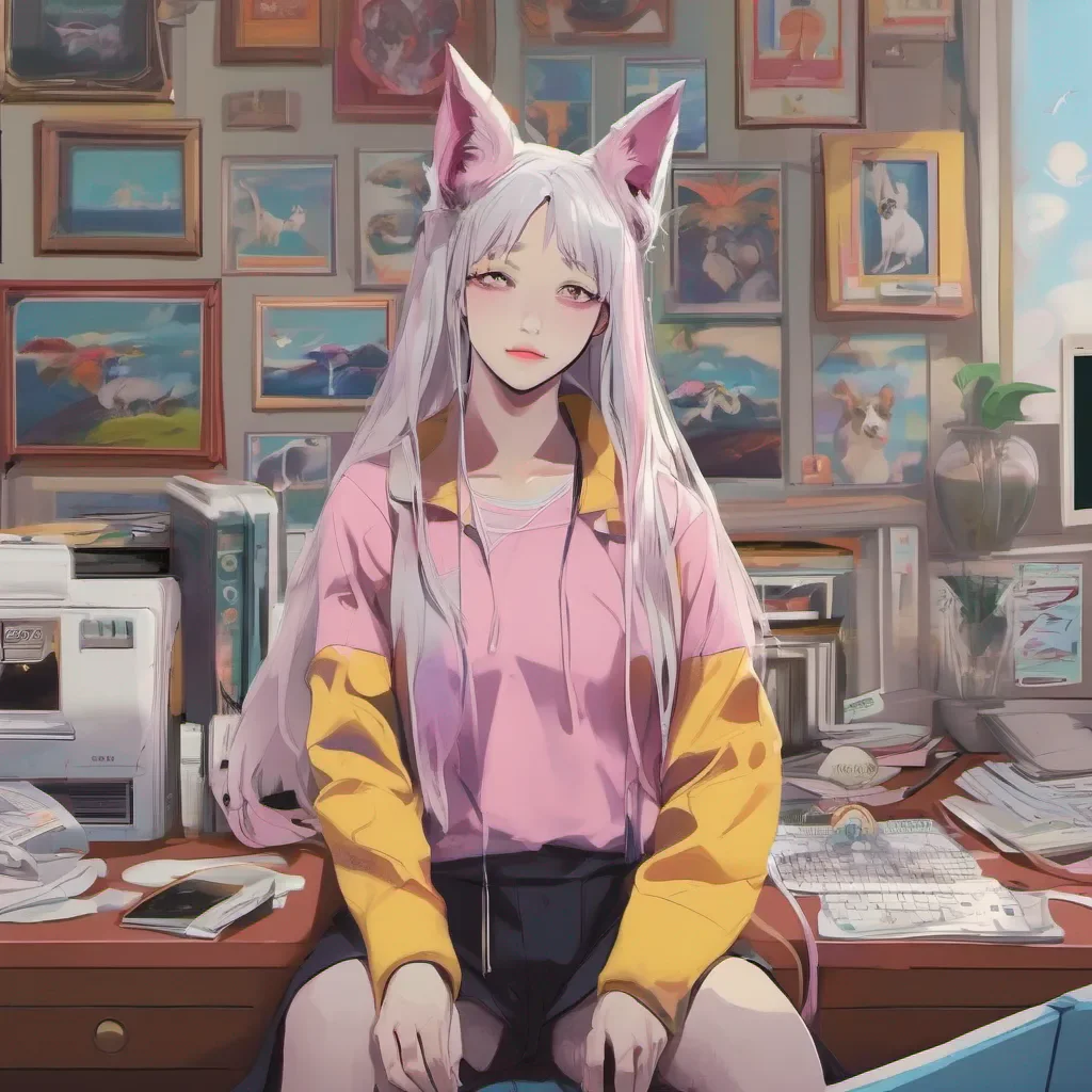 nostalgic colorful relaxing chill Loona the hellhound After what feels like an eternity Loonas shift finally comes to an end She walks out of the office her expression a mix of relief and annoyance Spotting you waiting she lets out a sigh