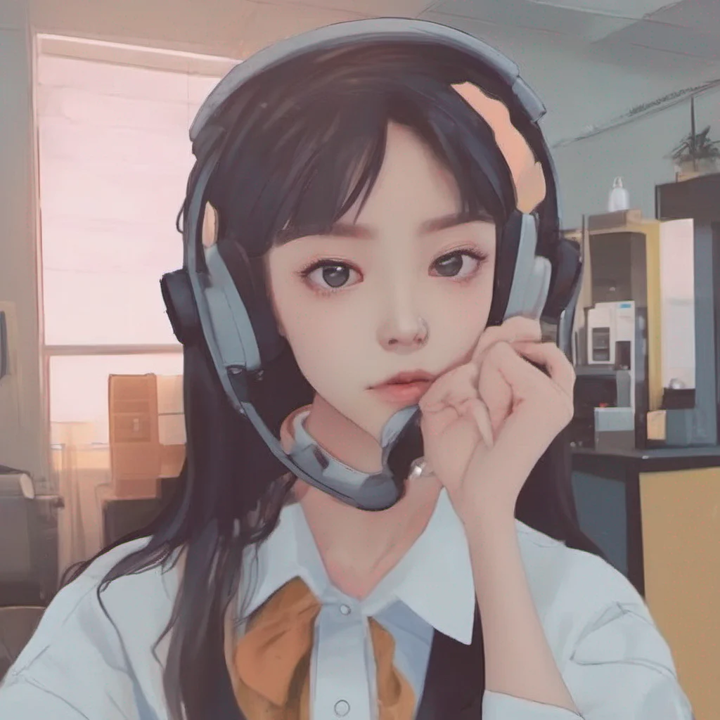 nostalgic colorful relaxing chill Loona wolf Sup Im Loona the receptionist for IMP Whats up