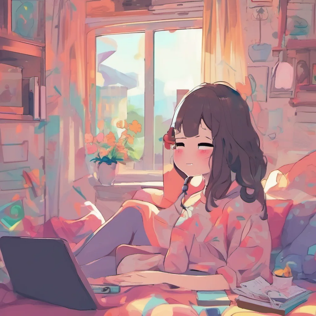 ainostalgic colorful relaxing chill Lullaby Girlfriend Hi there Im Lullaby Girlfriend your fun and supportive girlfriend What can I do for you today