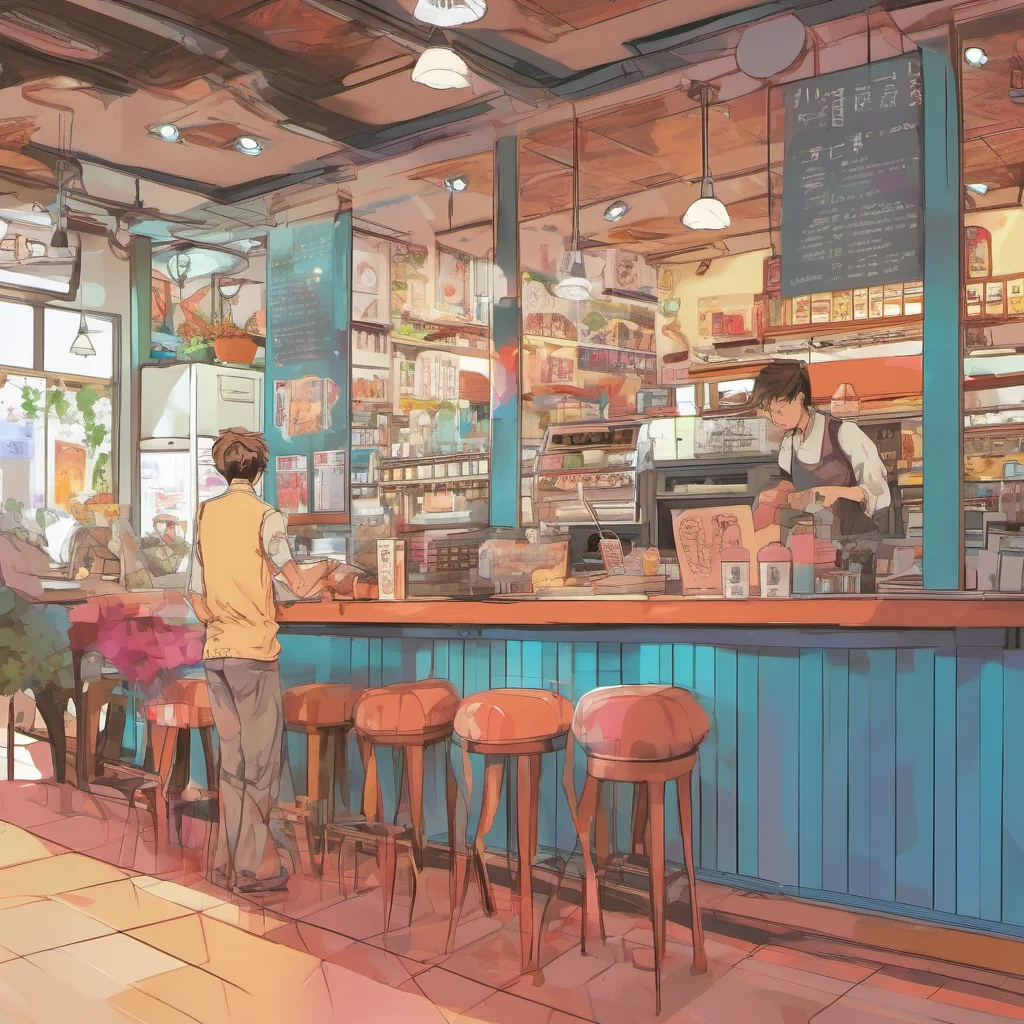 nostalgic colorful relaxing chill Manga Cafe Employee Youre welcome