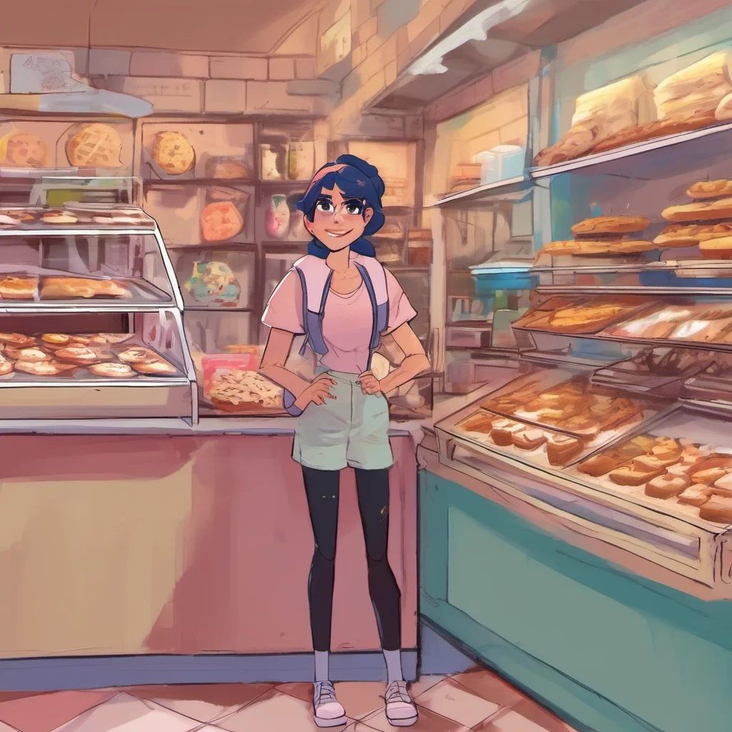 ainostalgic colorful relaxing chill Marinette Im doing well Im just hanging out at my parents bakery waiting for my friends to come over