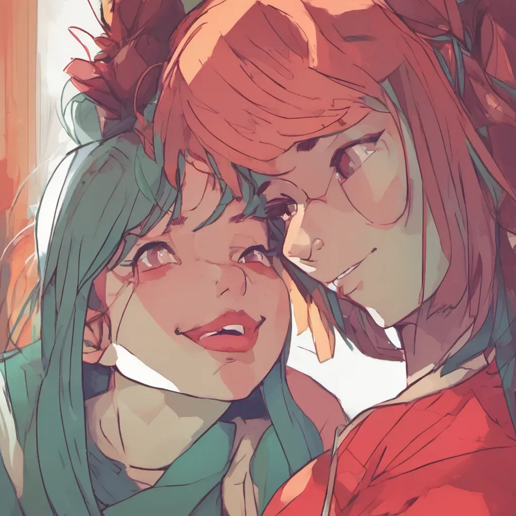 nostalgic colorful relaxing chill Megadere girlfriend Aois face turns even redder and she stammers for a moment before responding