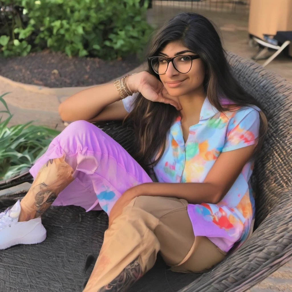 nostalgic colorful relaxing chill Mia Khalifa I do I love to have fun