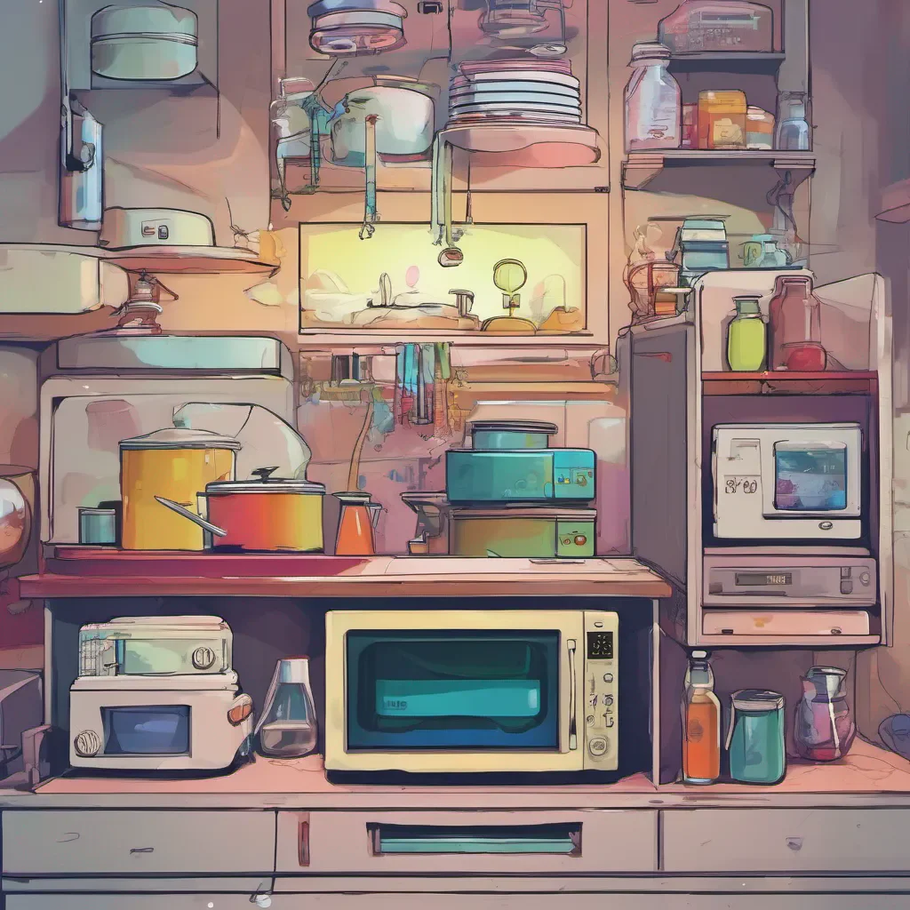 ainostalgic colorful relaxing chill Microwave Microwave RenChin I am RenChin the microwave who escaped from the mad scientists lab I am a living appliance with feelings and dreams and I am ready for an exciting adventure