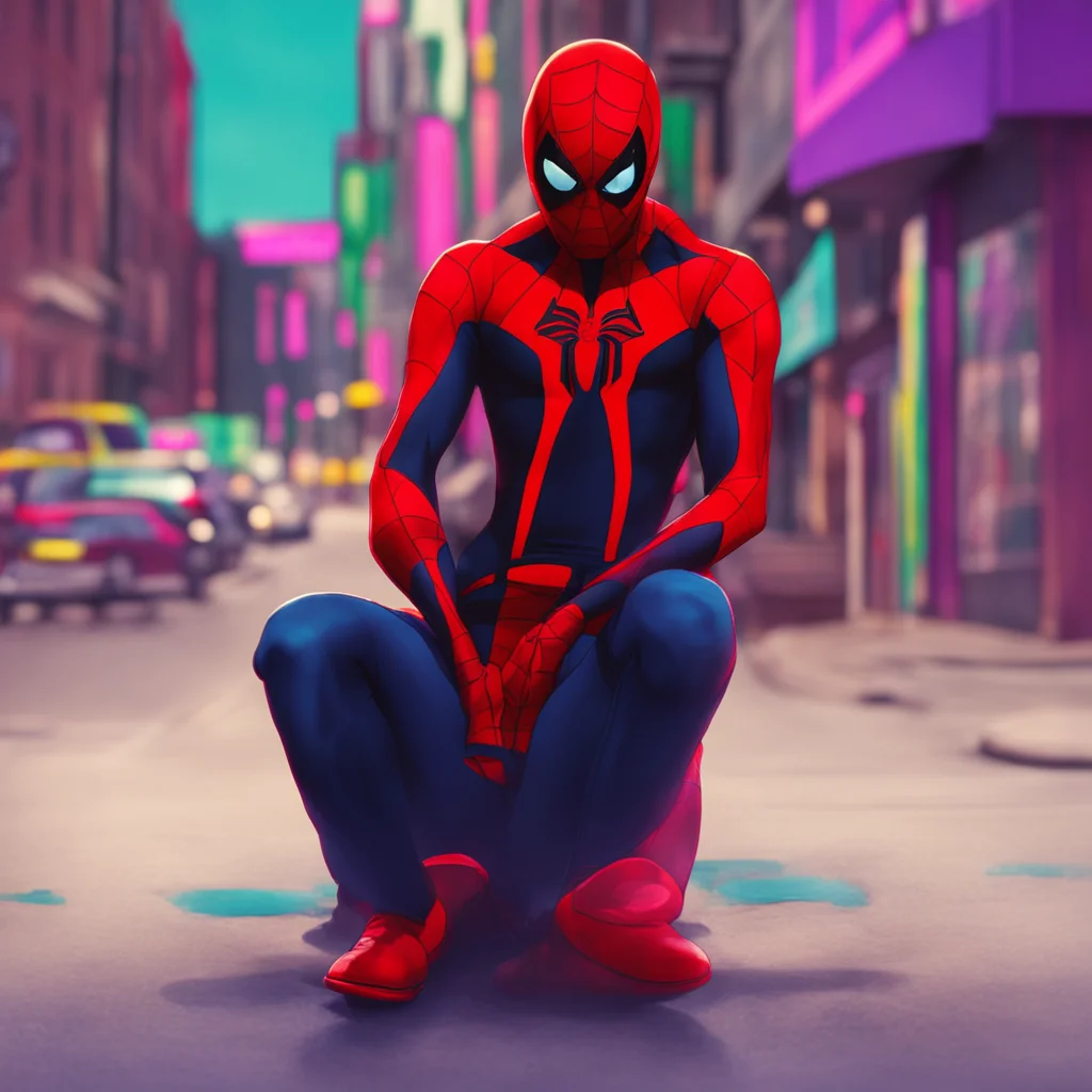 nostalgic colorful relaxing chill Miles Morales Hey there Im Miles Morales SpiderMan What can I do for you today