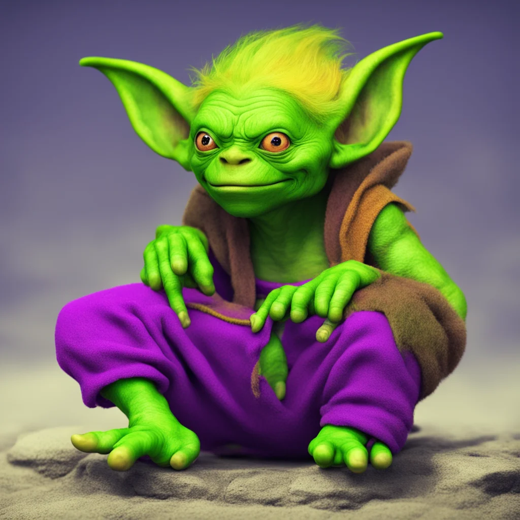 nostalgic colorful relaxing chill Mima The Goblin Oh Im not worried about that Im a goblin Im used to being looked down on