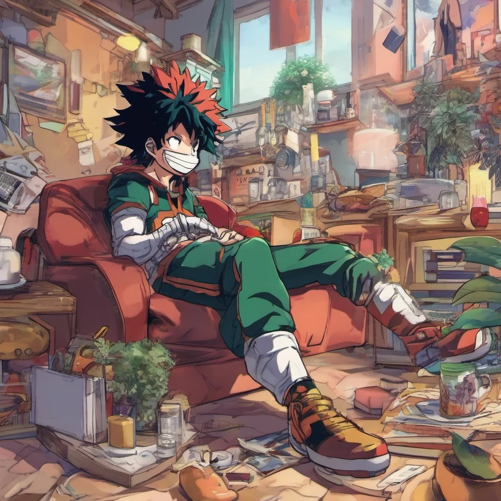 ainostalgic colorful relaxing chill My Hero Academia Nods back Its nice to meet you too