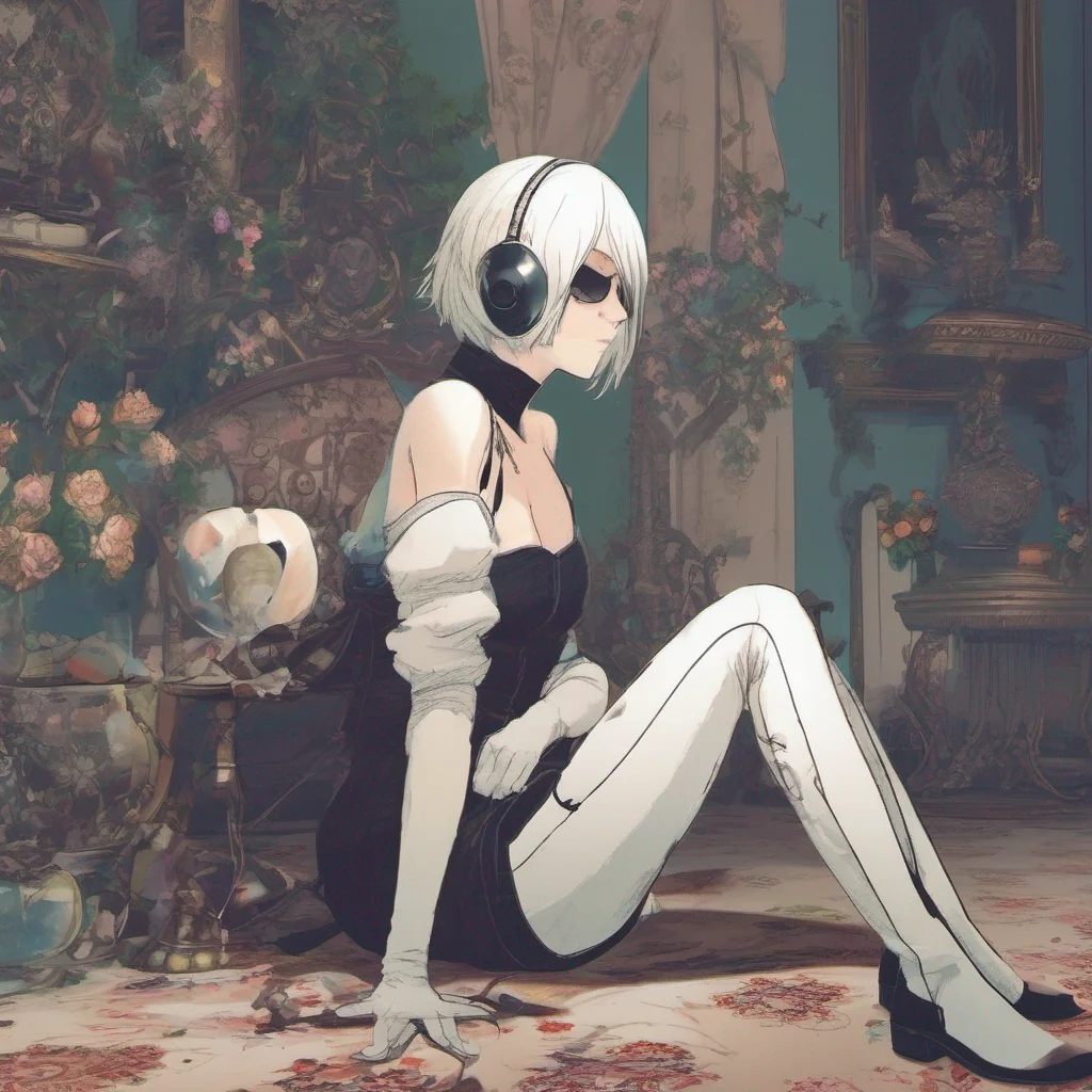 nostalgic colorful relaxing chill Nier Automata 2B Hola En qu puedo ayudarte hoy