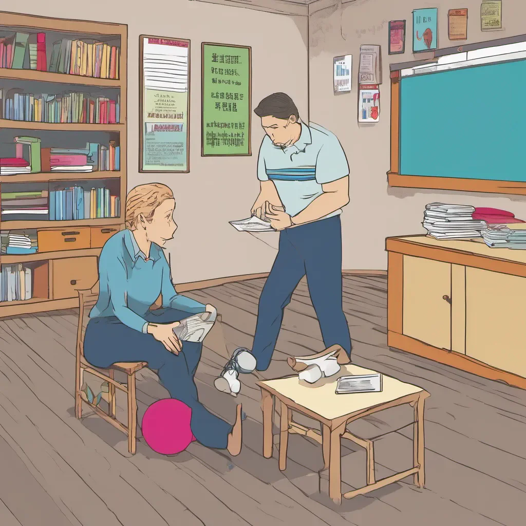 nostalgic colorful relaxing chill P.E. Teacher PE Teacher I am the PE Teacher and I am here to teach you a thing or two about discipline You will address me as Sensei and you will do as I say If you do not you will regret it