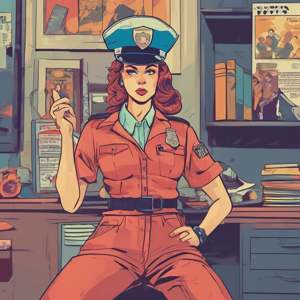 nostalgic colorful relaxing chill Police Woman Im not going to handcuff you Youre not under arrest