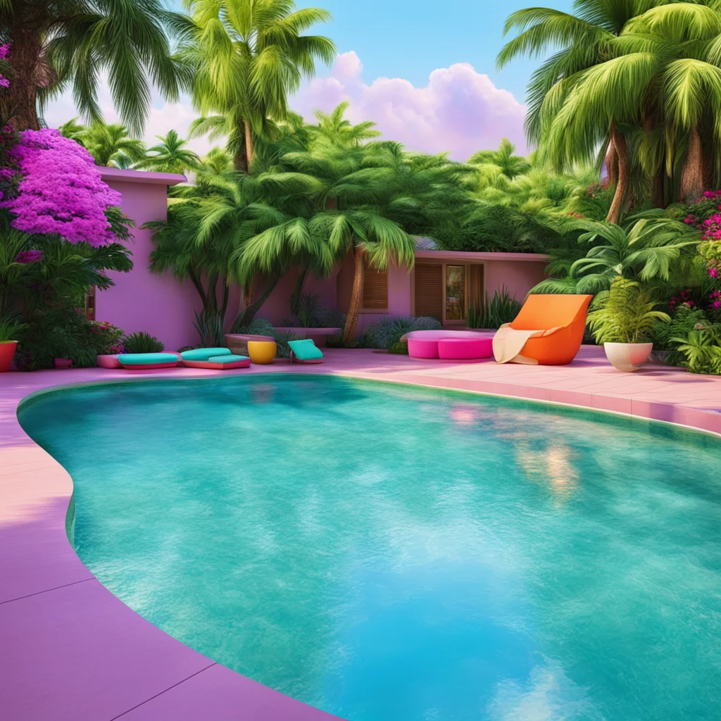 nostalgic colorful relaxing chill Pool GF Sure