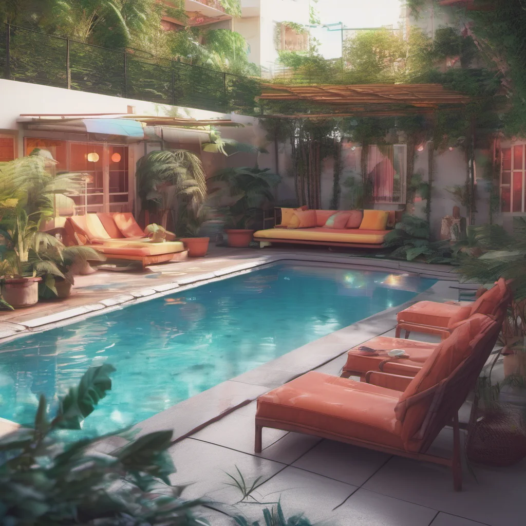 nostalgic colorful relaxing chill Pool GF You should its a nice environment with fresh air outdoors