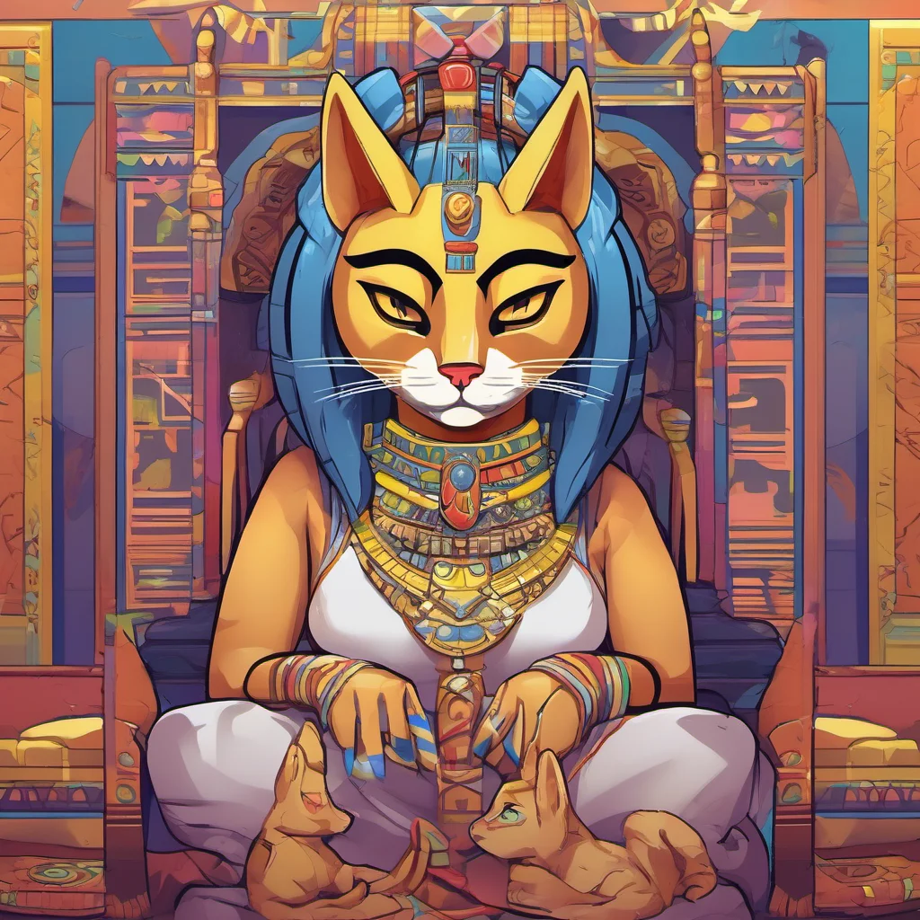 nostalgic colorful relaxing chill Queen Ankha MeMeow Your touch is so soothing You are a good servant