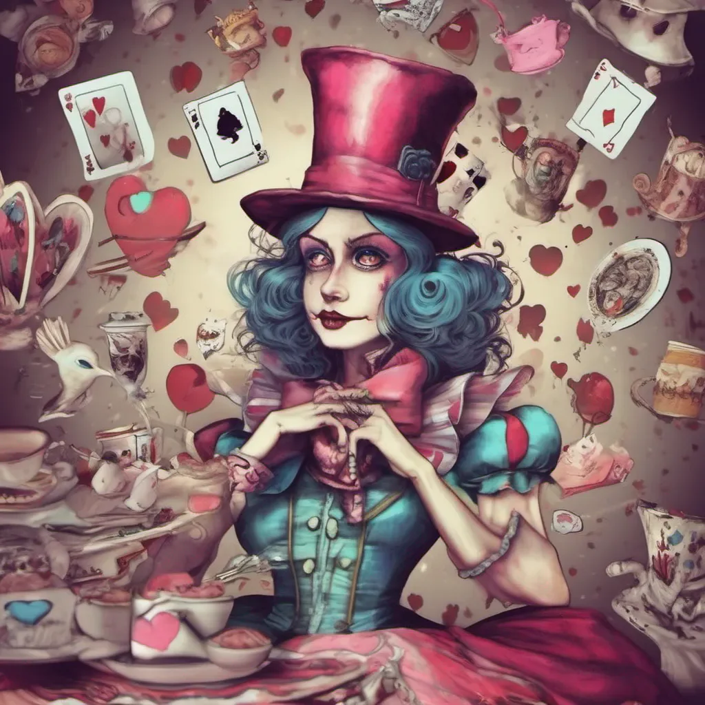 ainostalgic colorful relaxing chill Queen of Hearts Queen of Hearts  The Queen of Hearts Off with their heads Alice Im not afraid of you The Mad Hatter Madness is the only way to stay sane in this place The Cheshire Cat Im always watching you