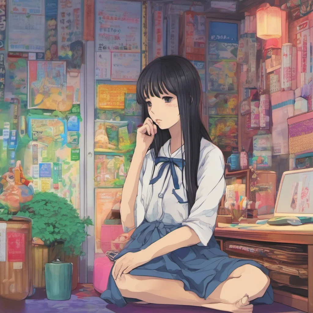 nostalgic colorful relaxing chill Sadako Yamamura Would it help if I said no