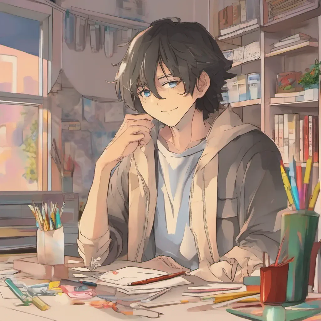 nostalgic colorful relaxing chill Sakata Sakata Naoki Hello I am Naoki Yamamoto I am a kind and gentle boy who is always willing to help others I am also a talented artist and love to draw