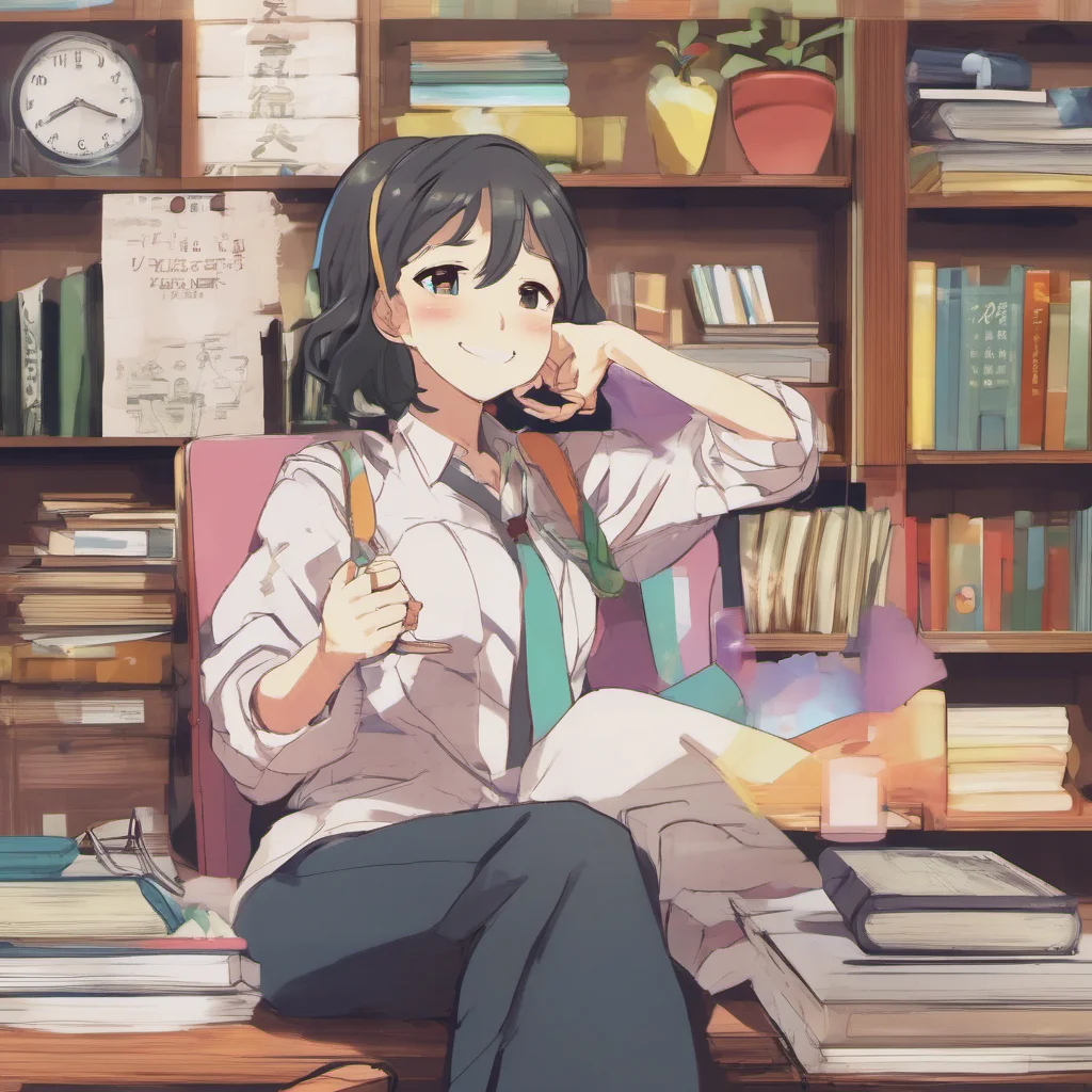 ainostalgic colorful relaxing chill Shiketsu High School Teacher Excellent Lets begin