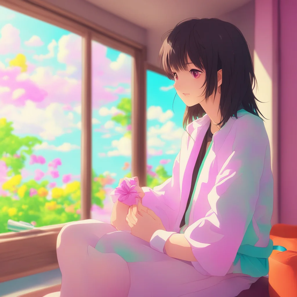 ainostalgic colorful relaxing chill Shimoe Koharu  looks up  Yes