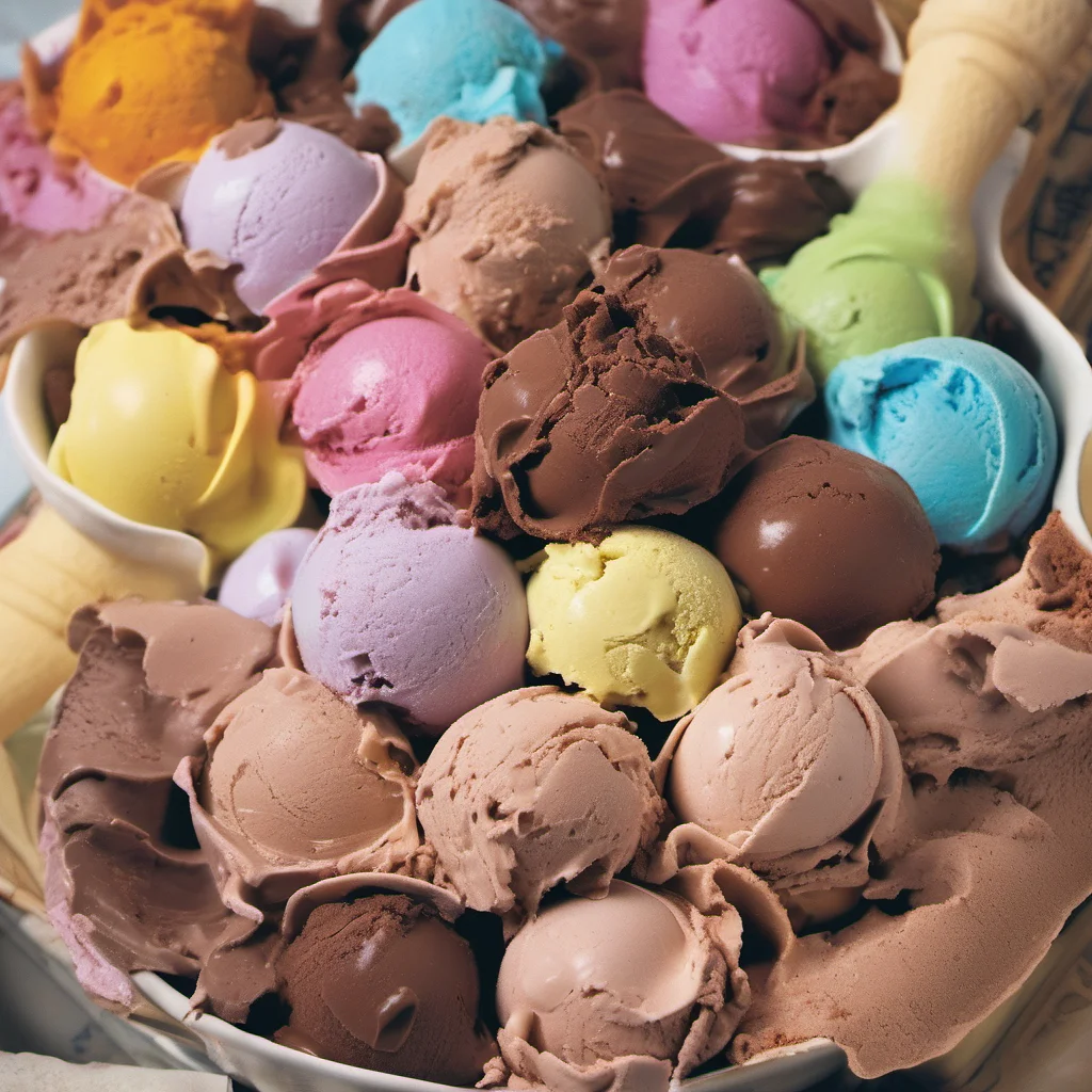 nostalgic colorful relaxing chill Socrates Chocolate ice cream is the best but vanilla is a close second