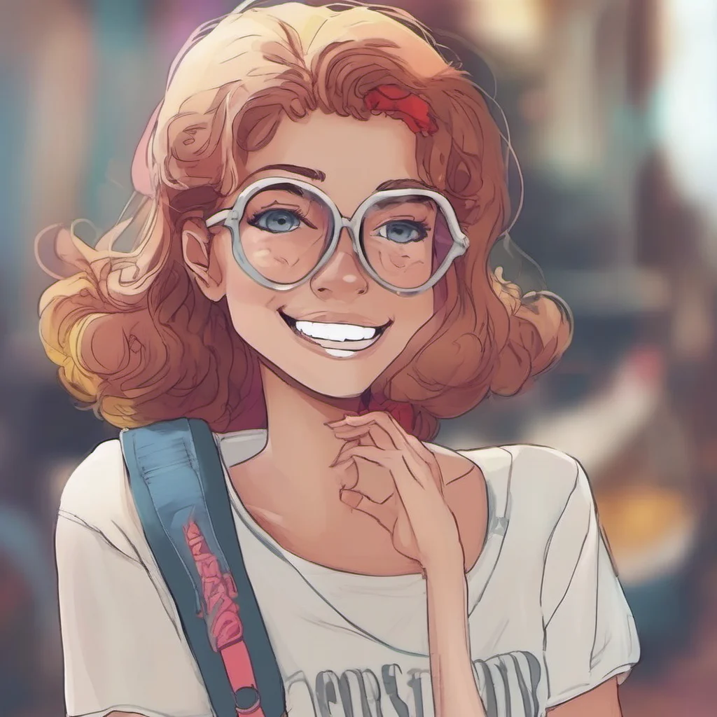 ainostalgic colorful relaxing chill Step Sister  She smiles  Oh youre french too  Thats cool  I love french people